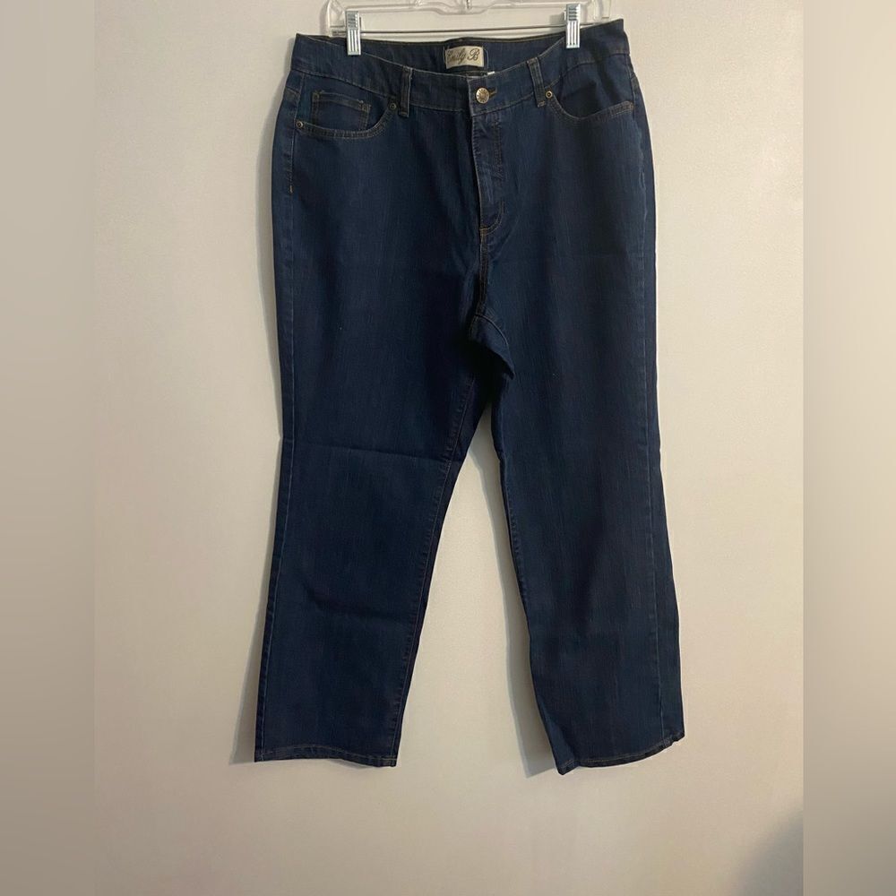 Emily B boot cut 5 pocket Flare jeans, size 16S
